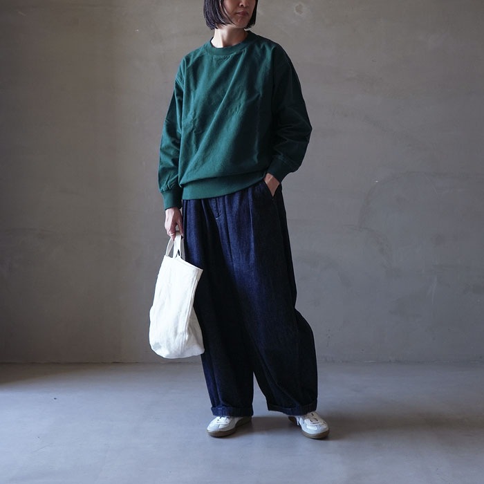 r37504) / RINEN(リネン) / 20/1ネル両面起毛 クルーネックシャツ