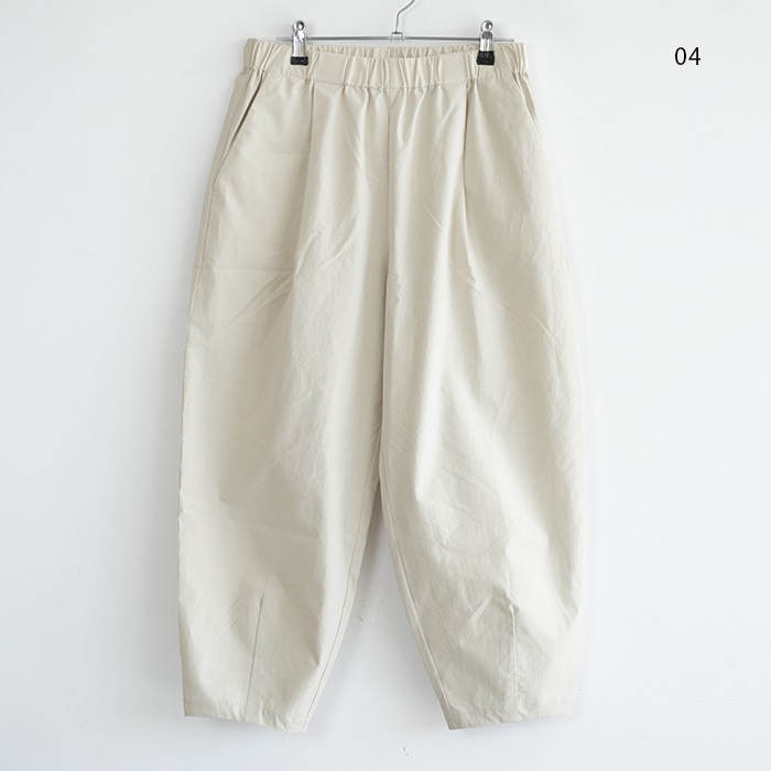 2025年今季　evam evaコットンクロップドパンツ　エクリュ evameva (エヴァムエヴァ) cotton cropped pants / コットン