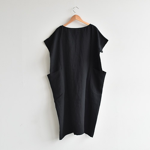 e201t145) / evam eva(エヴァムエヴァ) / linen drop pocket OP(リネン