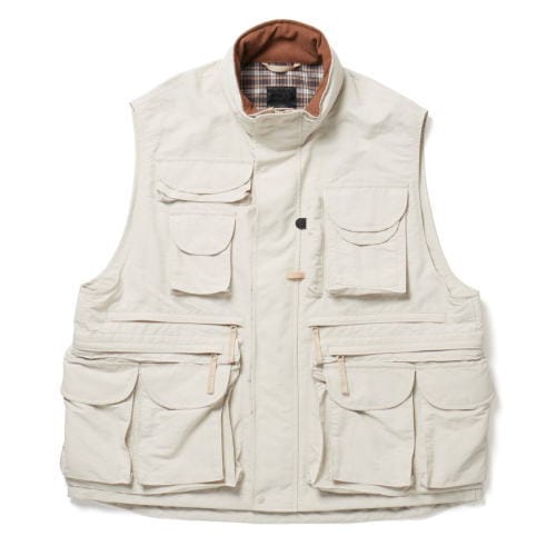 DAIWA PIER39 / Tech Perfect Fishing Vest/ナイロンベスト/M/ナイロン/CRM/BJ-50022/汚れ bj-50022) DAIWA PIER39(ダイワピアサーティナイン) /Tech parfect