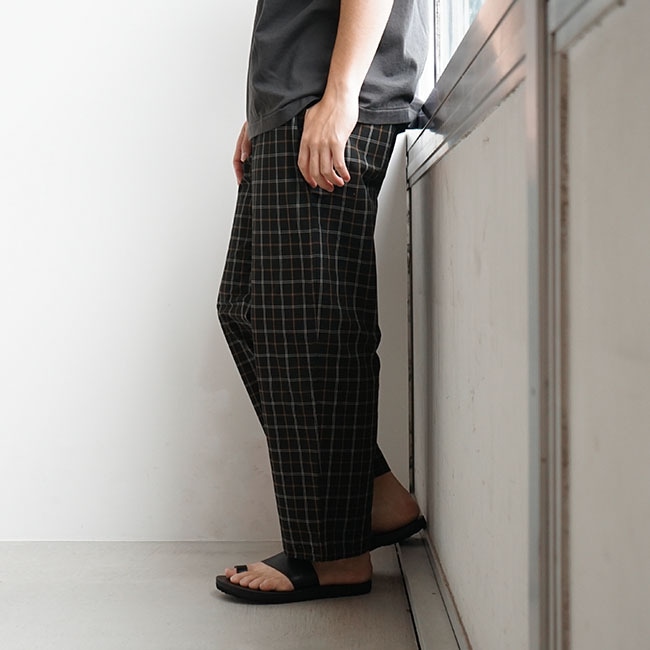 新品EELサンパンツチェック　S ◎□(E-22206b) / EEL Products (イール) / SUN PANTS / CHECK