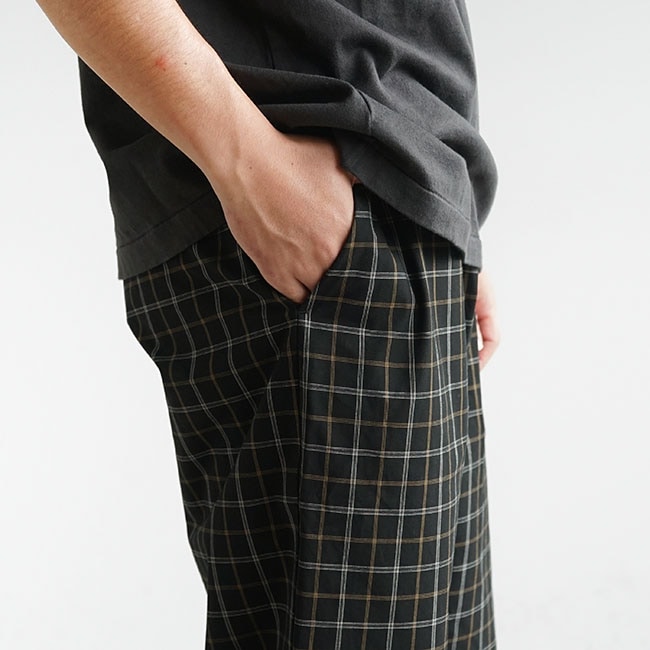 新品EELサンパンツチェック　S E-22206b]EEL Products (イール)SUN PANTS / CHECK (サンパンツ