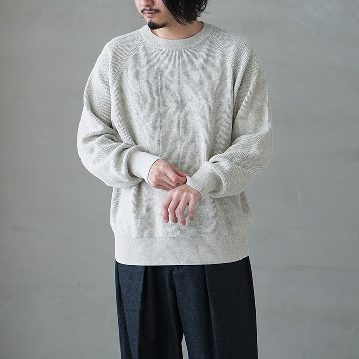 30%OFF】(ys-23ss-59)YOKOSAKAMOTO(ヨーコサカモト) /CREW NECK KNIT