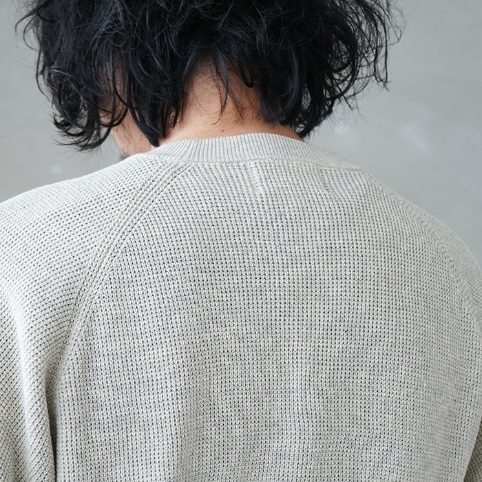 30%OFF】(ys-23ss-59)YOKOSAKAMOTO(ヨーコサカモト) /CREW NECK KNIT