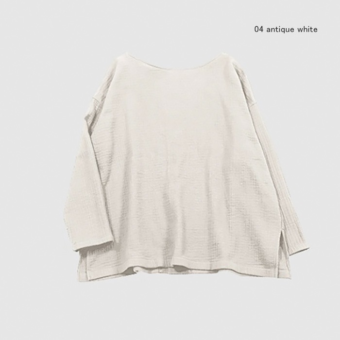 v231t936) / evam eva (エヴァムエヴァ) /cotton pullover