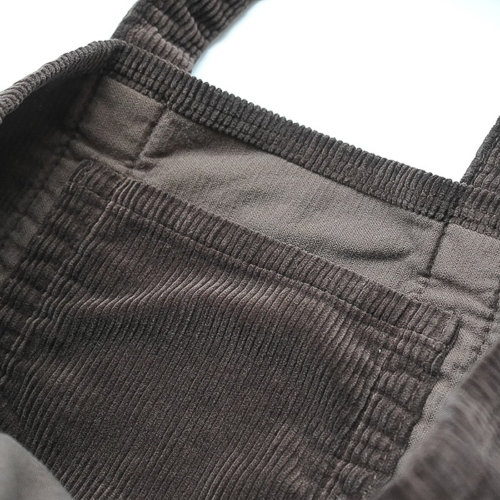 R&D.M.C. グレーコーデュロイトートバッグ