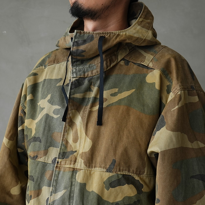 7/12 11:00販売開始】(anc-sh64) / ANCELLM (アンセルム) /CAMO ZIPUP