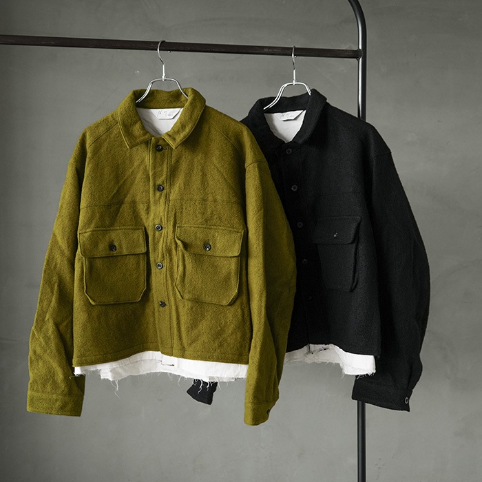anc-jk58-a) / ANCELLM (アンセルム) / SHRINK WOOL LAYERING