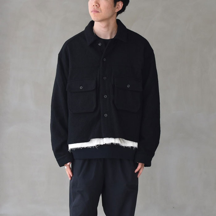 anc-jk58-a) / ANCELLM (アンセルム) / SHRINK WOOL LAYERING
