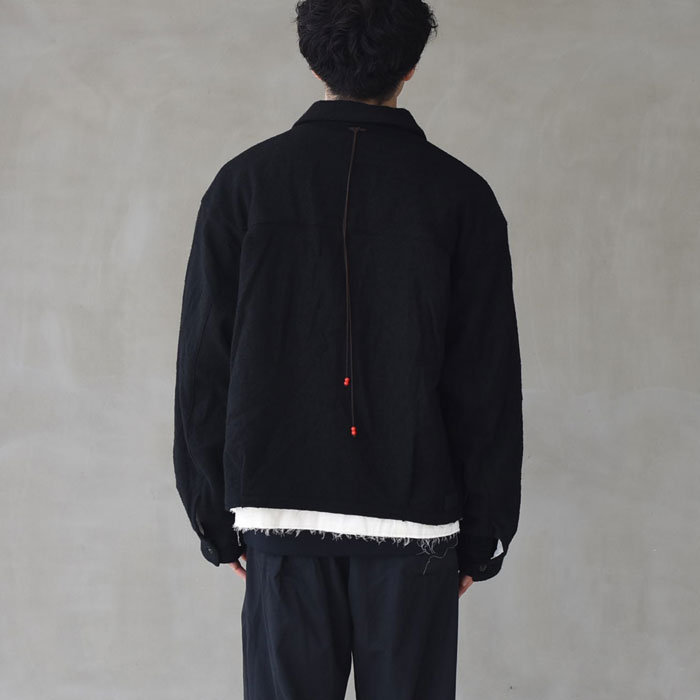 anc-jk58-a) / ANCELLM (アンセルム) / SHRINK WOOL LAYERING JACKET