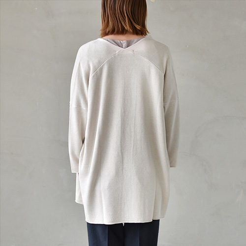 【新品タグ付】 evam eva エヴァムエヴァ コットンニットカーディガン evam eva - cotton gathered cardigan エヴァムエヴァ コットン
