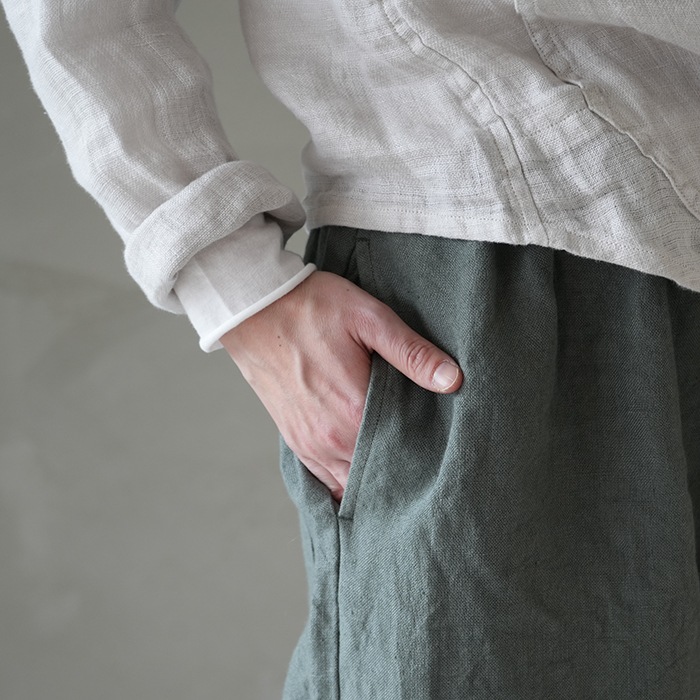 30%OFF】(13540123) Vlas Blomme (ヴラスブラム) / 24ss / Work Linen
