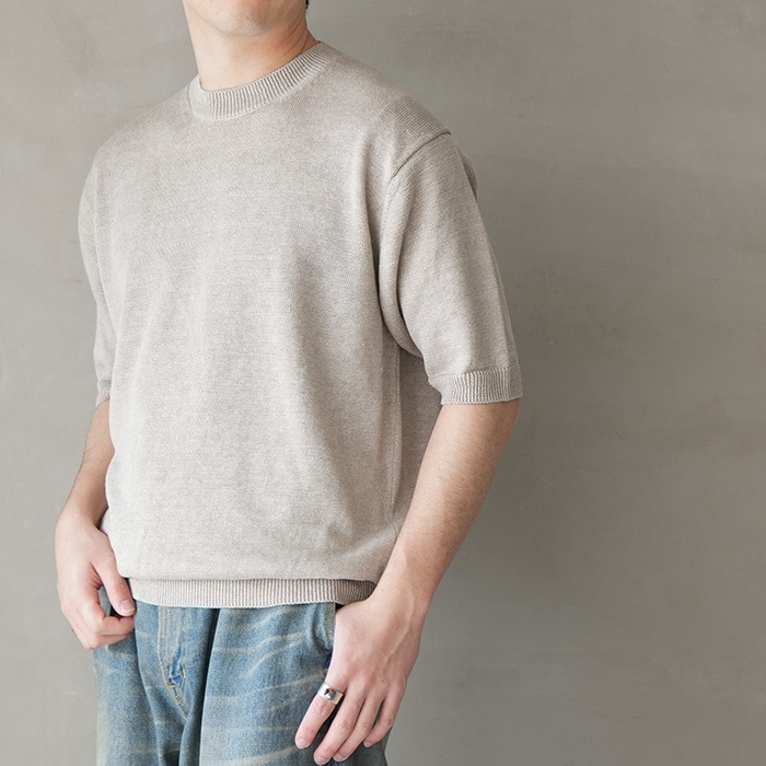 40%OFF】(bn-25sm-024)/ BATONER(バトナー)/WASHED HIGH COUNT LINEN S