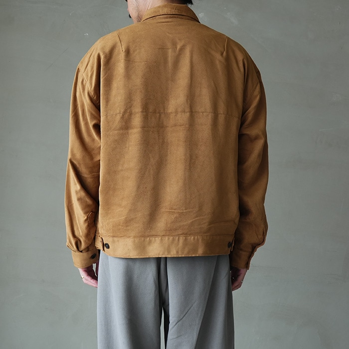 ジャケット・アウター ANCELLM VEAGAN SUEDE WORK SHIRT BLOUSON VEGAN SUEDE WORK SHIRT BLOUSON(BLACK) – ANCELLM