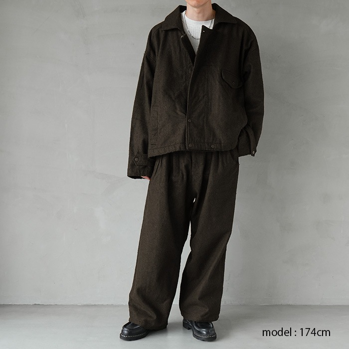 anc-jk60) / ANCELLM (アンセルム) / PILLING WOOL DOUBLE