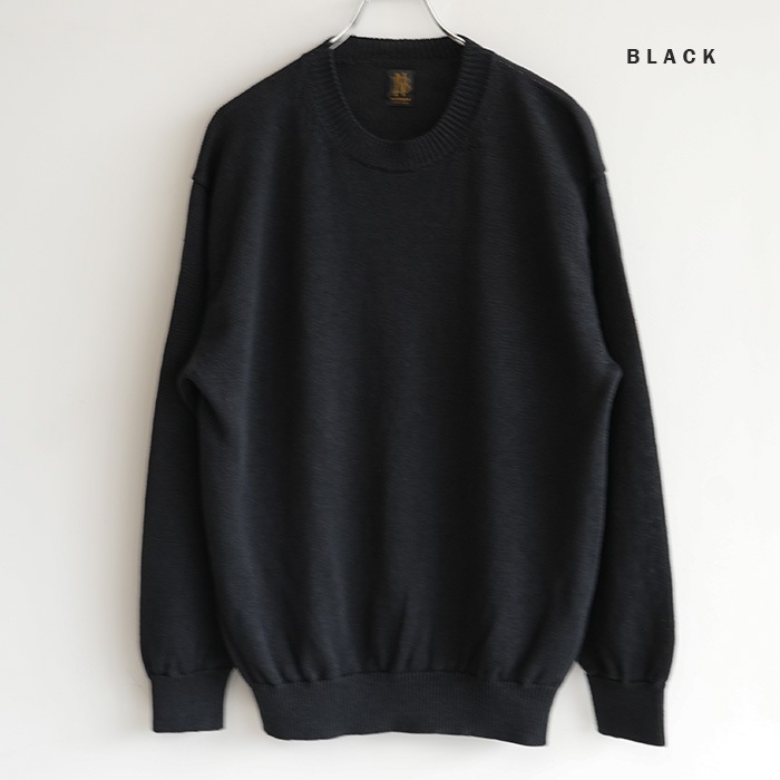 T*o様 BATONER　Men HIGHCOUNT LINEN CREW NE BATONER/バトナー】Men Washed High Count Linen Crew Neck