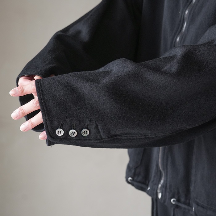 barbell object ノーカラージャケット 黒 1 bo-05j02) barbell object(バーベルオブジェクト) /nc jkt(ノーカラー