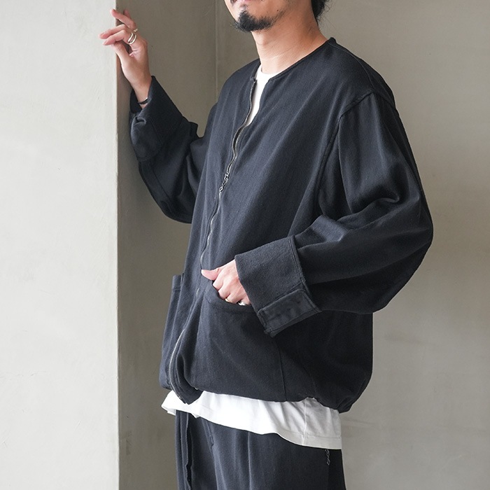 barbell object ノーカラージャケット 黒 1 barbell object(バーベルオブジェクト) / leather ns jkt 