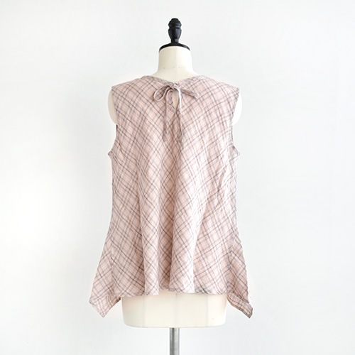 ヴラスブラム　Vlas Blomme ピンクチェックブラウス ヴラスブラム Vlas Blomme ピンクチェックブラウス