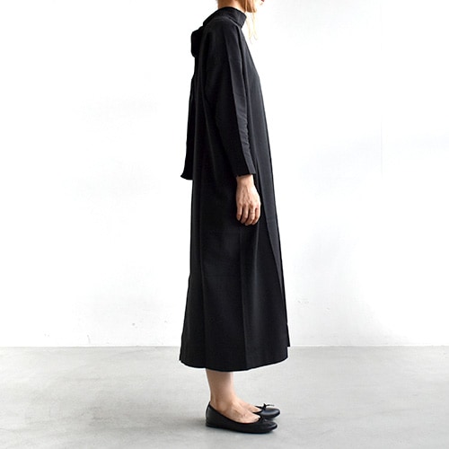 e203t051) / evam eva(エヴァムエヴァ) / cotton silk bow one-piece