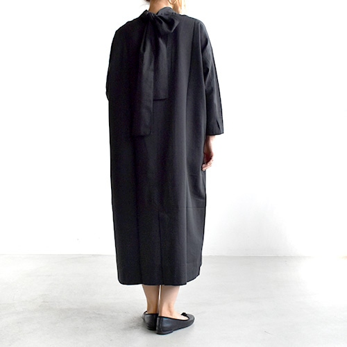 e203t051) / evam eva(エヴァムエヴァ) / cotton silk bow one-piece