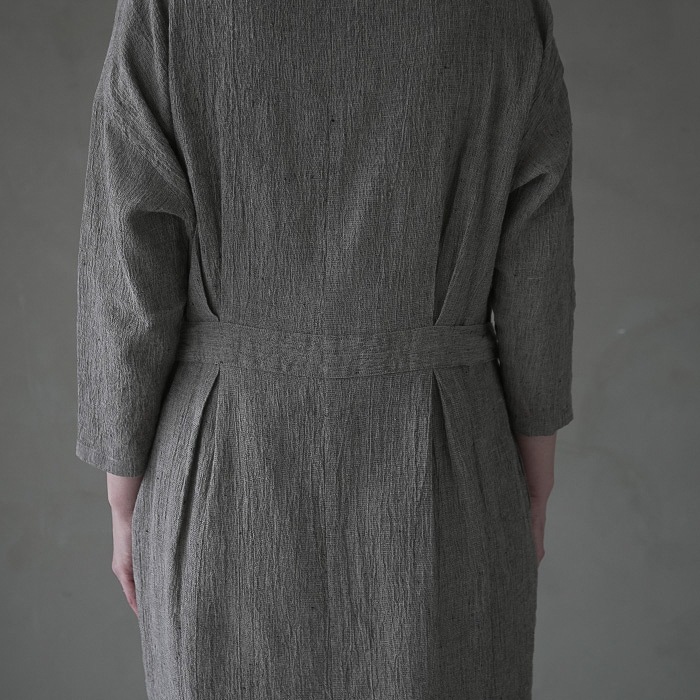 □（e241t152）/ evam eva(エヴァムエヴァ) /linen cotton one-piece