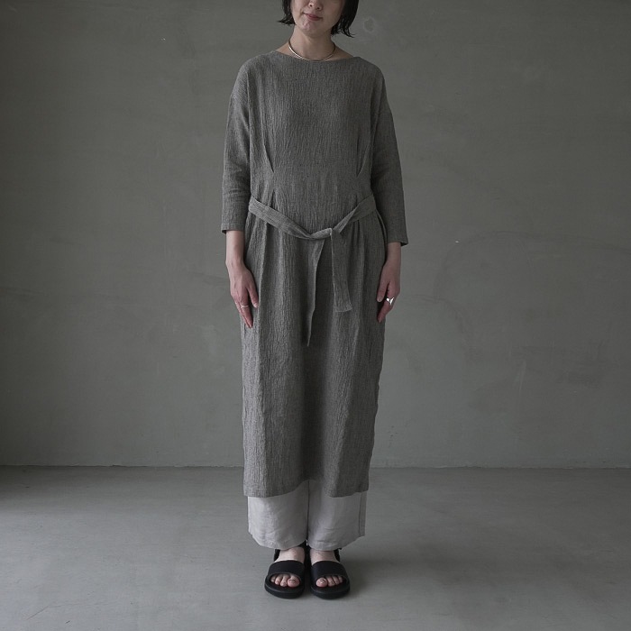 ◎☆（e241t152）/ evam eva(エヴァムエヴァ) /linen cotton one