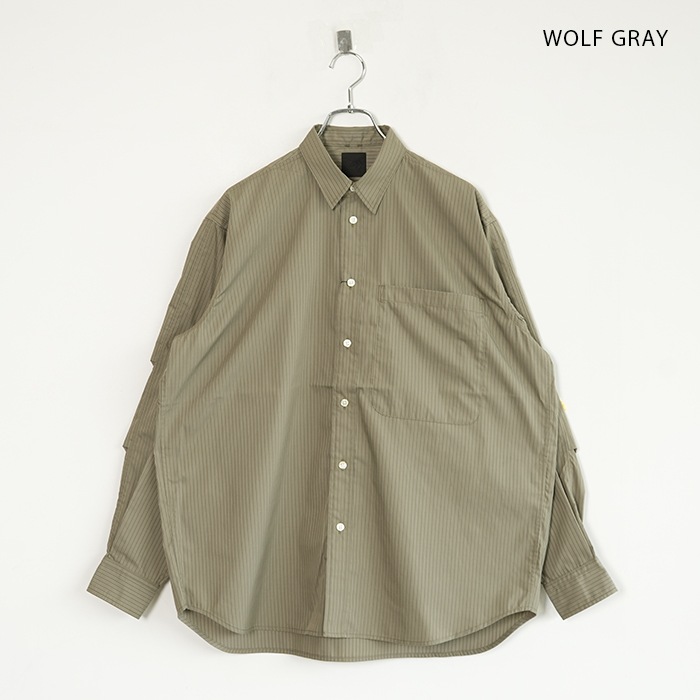 daiwapier39 ストライプシャツ　ダイワピア39 DAIWA PIER39(ダイワ ピア39)｜W's TECH REGULAR STRIPE SHIRT L