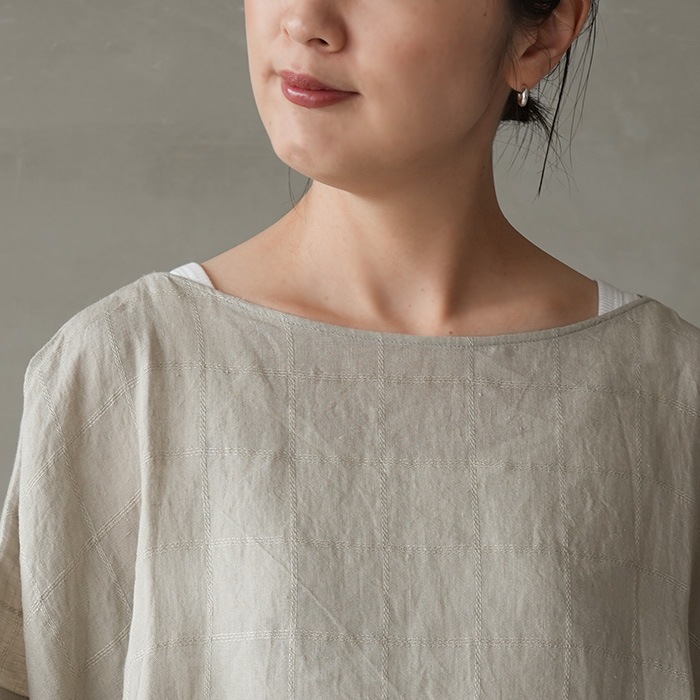 ◎□(e251t173) / evam eva (エヴァムエヴァ) / linen stitches