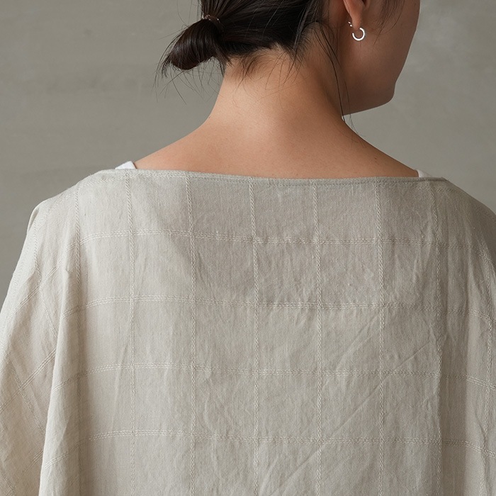 ◎□(e251t173) / evam eva (エヴァムエヴァ) / linen stitches