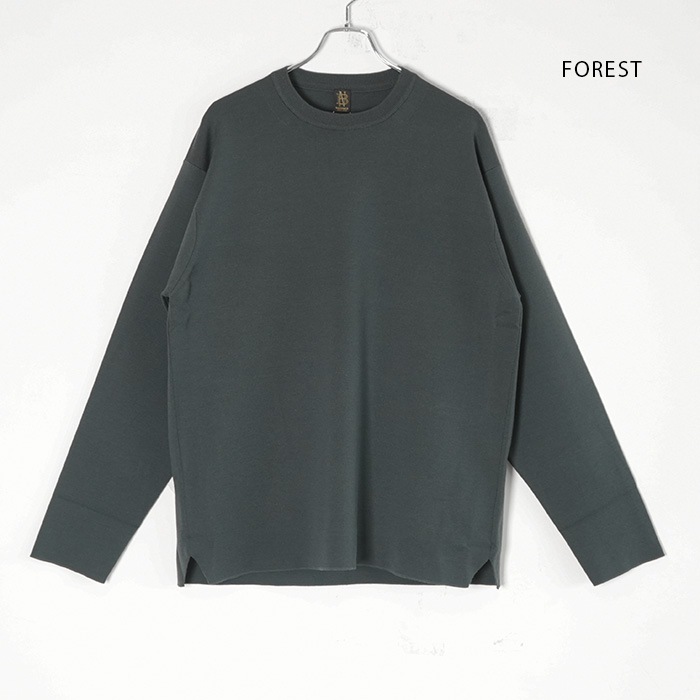 bn-26fm-034) / BATONER(バトナー) / 32G SMOOTH WOOL CREW NECK(32G
