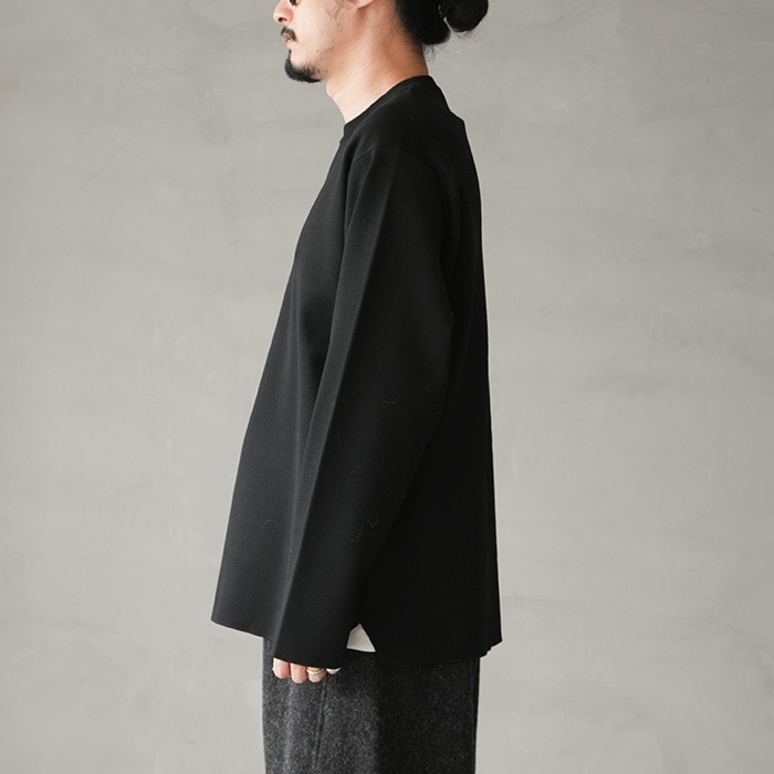 bn-26fm-034) / BATONER(バトナー) / 32G SMOOTH WOOL CREW NECK(32G