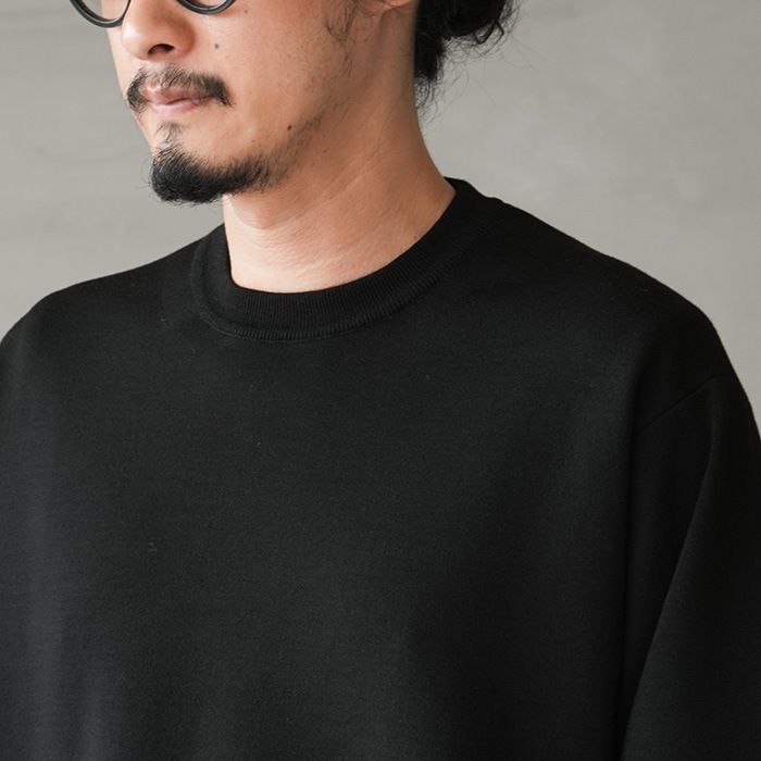 bn-26fm-034) / BATONER(バトナー) / 32G SMOOTH WOOL CREW NECK(32G