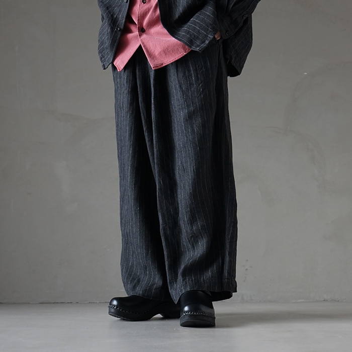 ヨーコサカモト YOKO SAKAMOTO　タック パンツ スラックス　ワイド 14_000000003894.jpg?1707466798