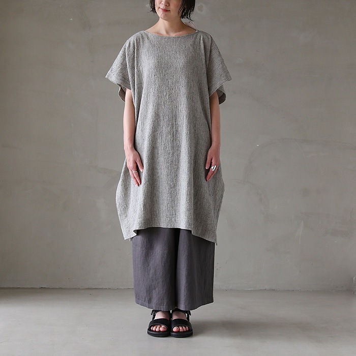 ◎☆（e241t151）/ evam eva(エヴァムエヴァ) /linen cotton