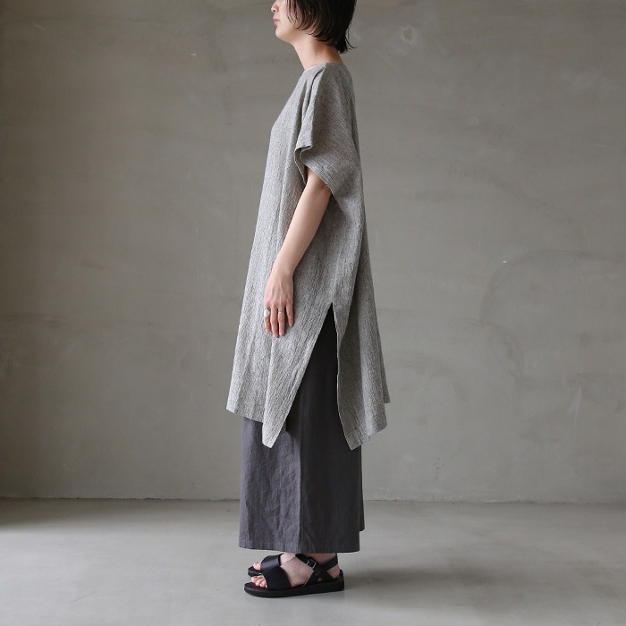 美品evameva コットン リネン ポンチョ コットンリネンポンチョ/evam eva | DONOVAN