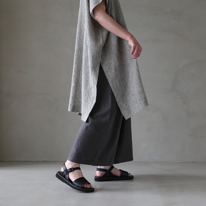 evam eva リネンポンチョ evam eva エヴァムエヴァ リネンシルクポンチョ linen silk