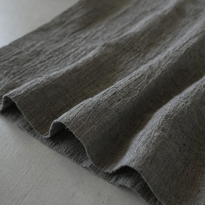 ▽（e241t151）/ evam eva(エヴァムエヴァ) /linen cotton poncho