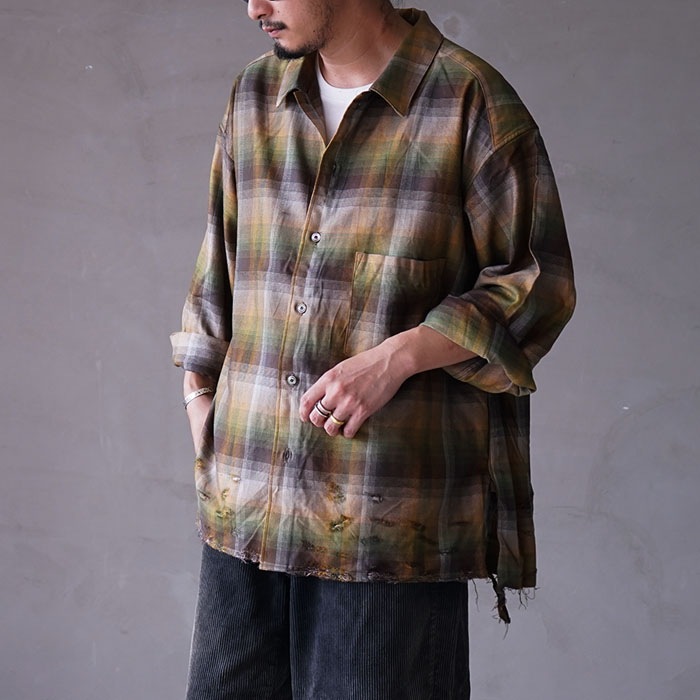 ANCELLM / アンセルム R/C CHECK CRASH LS SHIRT R/C CHECK CRASH LS SHIRT | ref. / Web Store