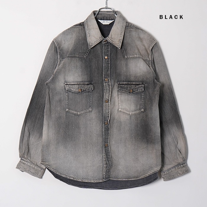 anc-sh50) / ANCELLM (アンセルム) / DENIM WESTERN SHIRT（デニム