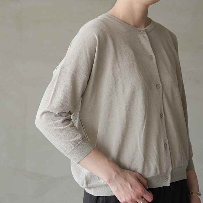 e251k164) / evam eva (エヴァムエヴァ) / cotton cardigan