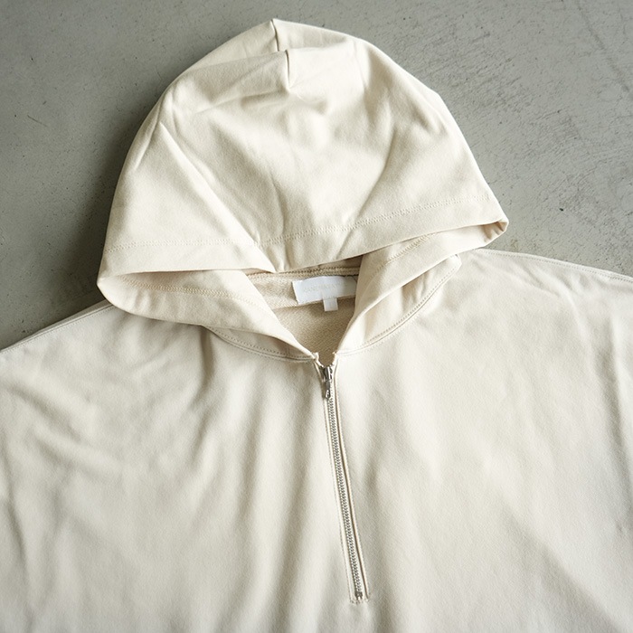 カカ ◎◎(km25a-035）/ KANEMASA(カネマサ) / 28G Cupro Half Zip Hoodie