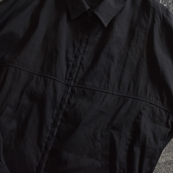anc-sh77) / ANCELLM (アンセルム) / L/N ZIPUP SHIRT JACKET（リネン