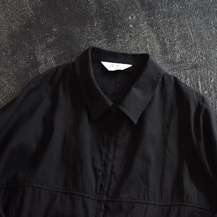 anc-sh77) / ANCELLM (アンセルム) / L/N ZIPUP SHIRT JACKET（リネン