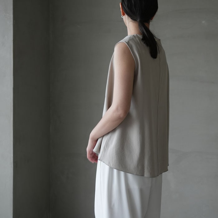 e261t195) / evam eva (エヴァムエヴァ) / cotton sleeveless(コットン