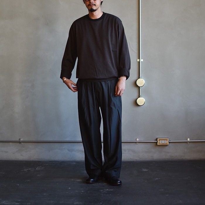 bn-26fm-007) / BATONER(バトナー) / BLOUSING CREW NECK LONG SLEEVE