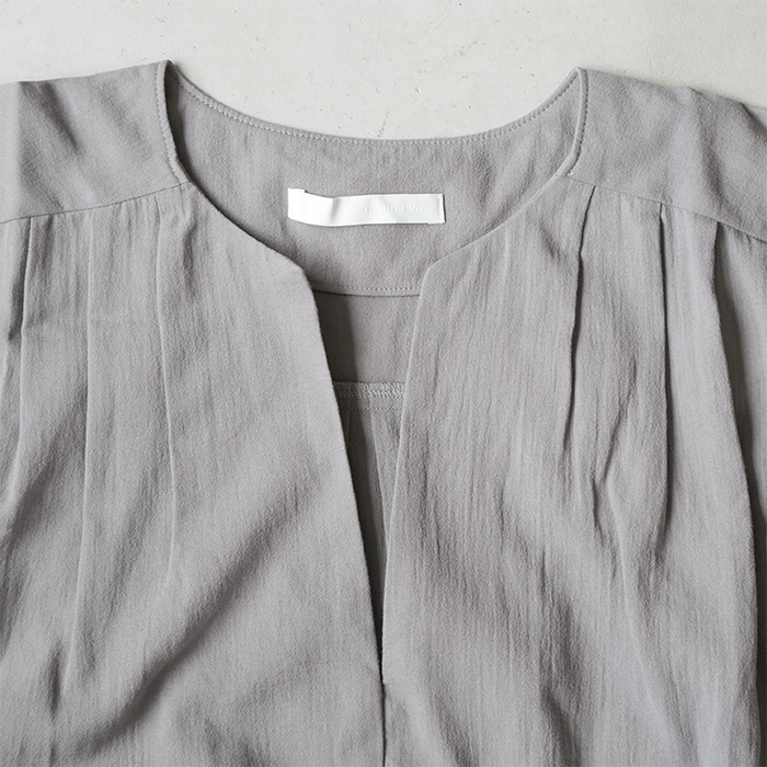 ◎☆(e251t074) / evam eva (エヴァムエヴァ) cotton tuck one