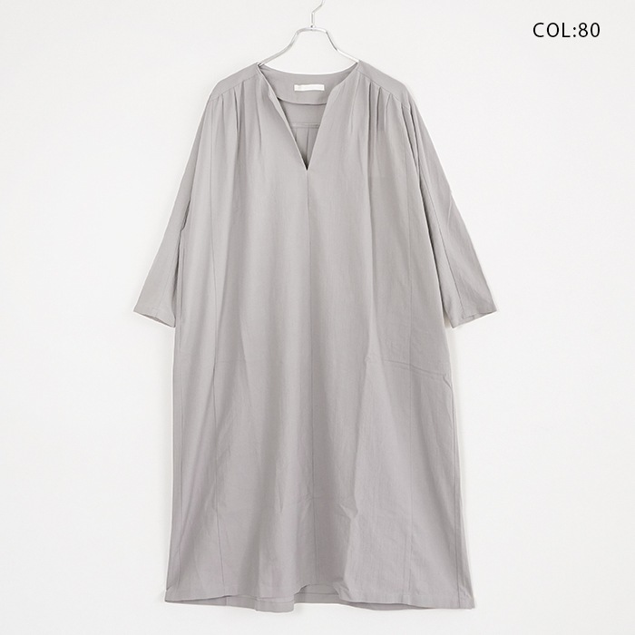 ◎☆(e251t074) / evam eva (エヴァムエヴァ) cotton tuck one