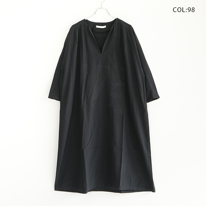 エヴァムエヴァ evam eva コットン ワンピース 日本製 evameva (エヴァムエヴァ) cotton one piece / コットンワンピース