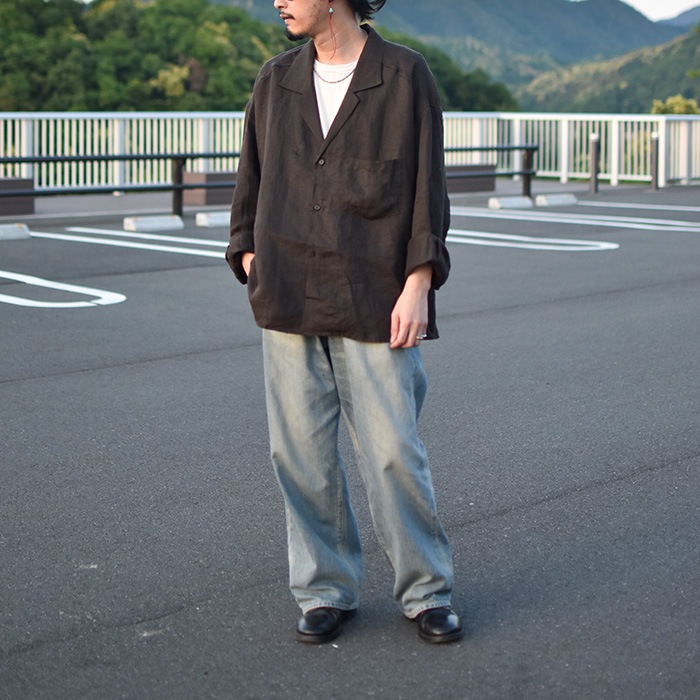 anc-sh97) / ANCELLM (アンセルム) / 100/S LINEN TAILORED SHIRT（100